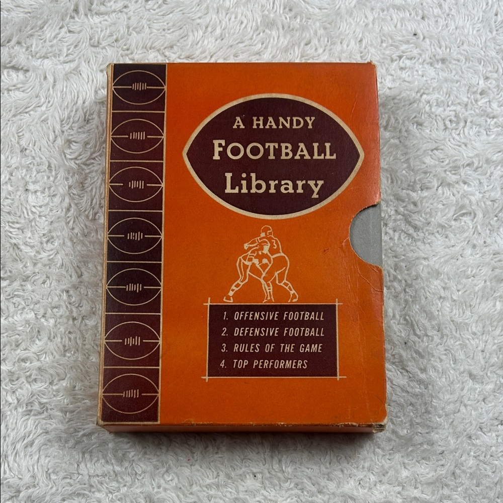 A Handy Football Library - Vintage1949 boxed set with 4 books - Fair